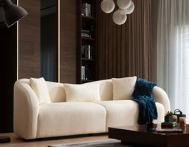 Atelier Del Sofa Venedik Sofá de 3 plazas Crema